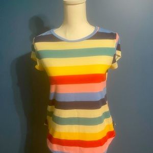 BomBom Short Sleeve Multi-colored top Size S